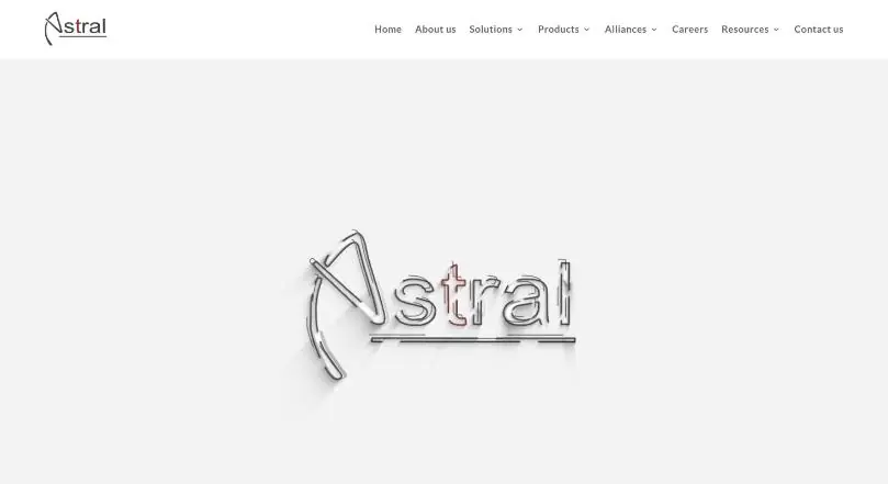 Astral Consulting website homepage (WordPress website)